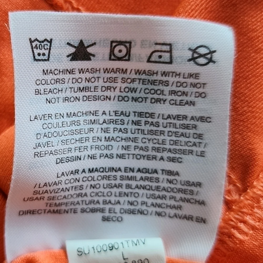 Nike Dri-Fit Golf Polo Orange Large